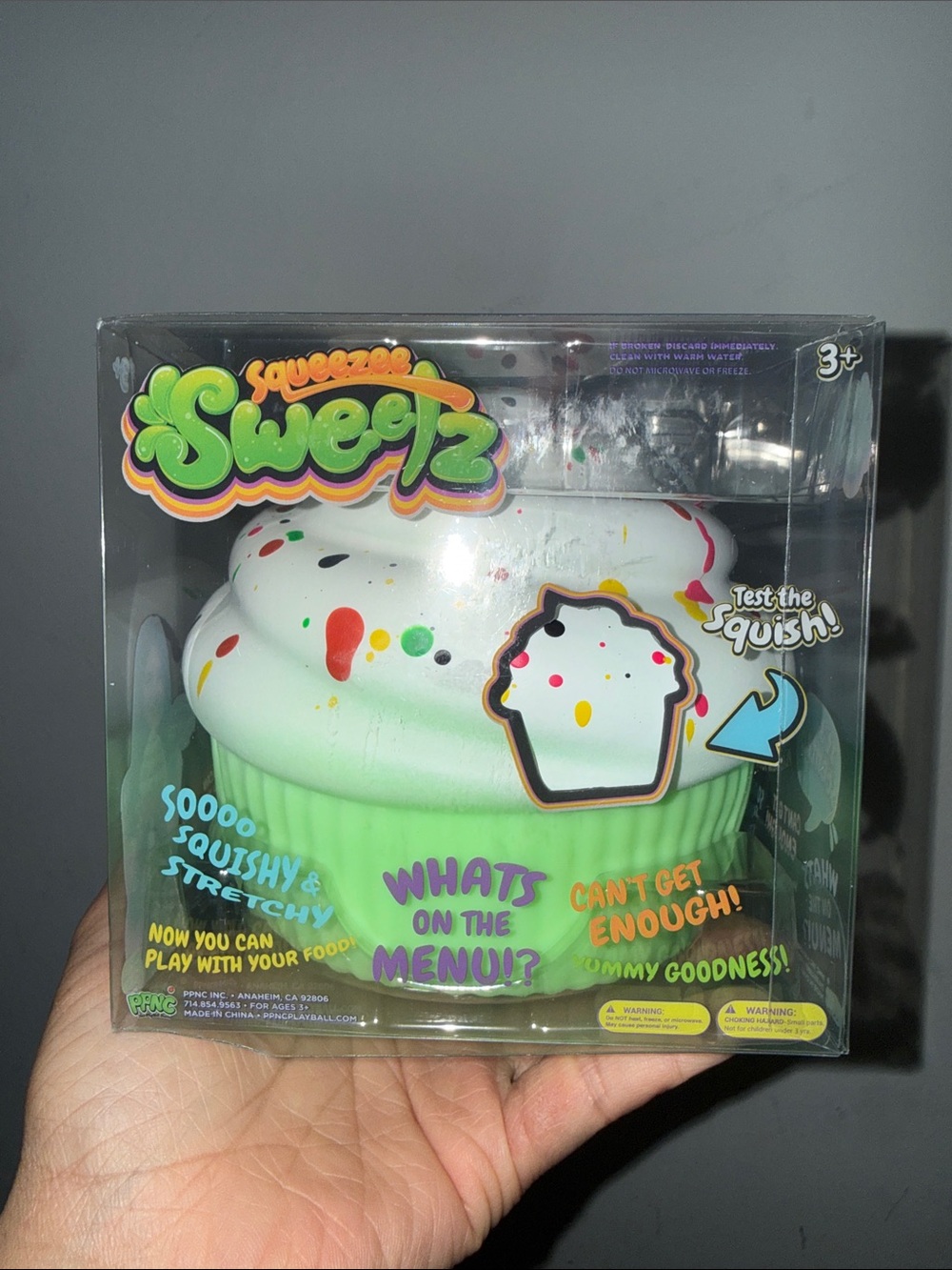Squeezee Sweetz- Scented Green Cupcake Squishy- NEW!